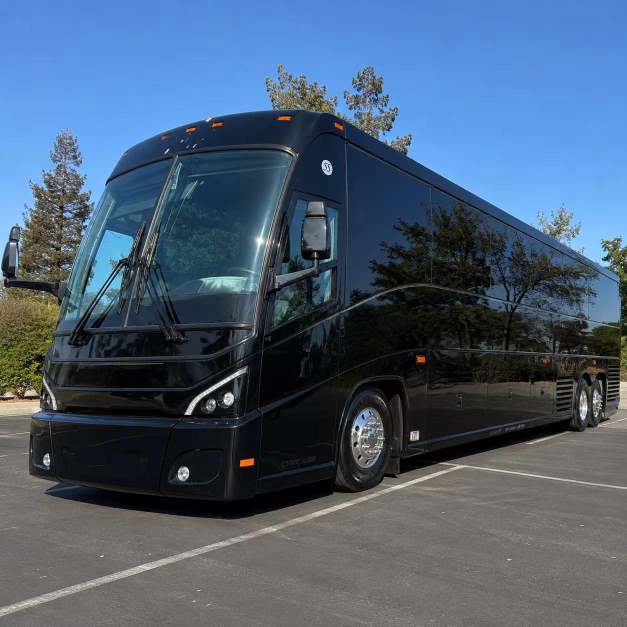philadelphia charter bus services exterior